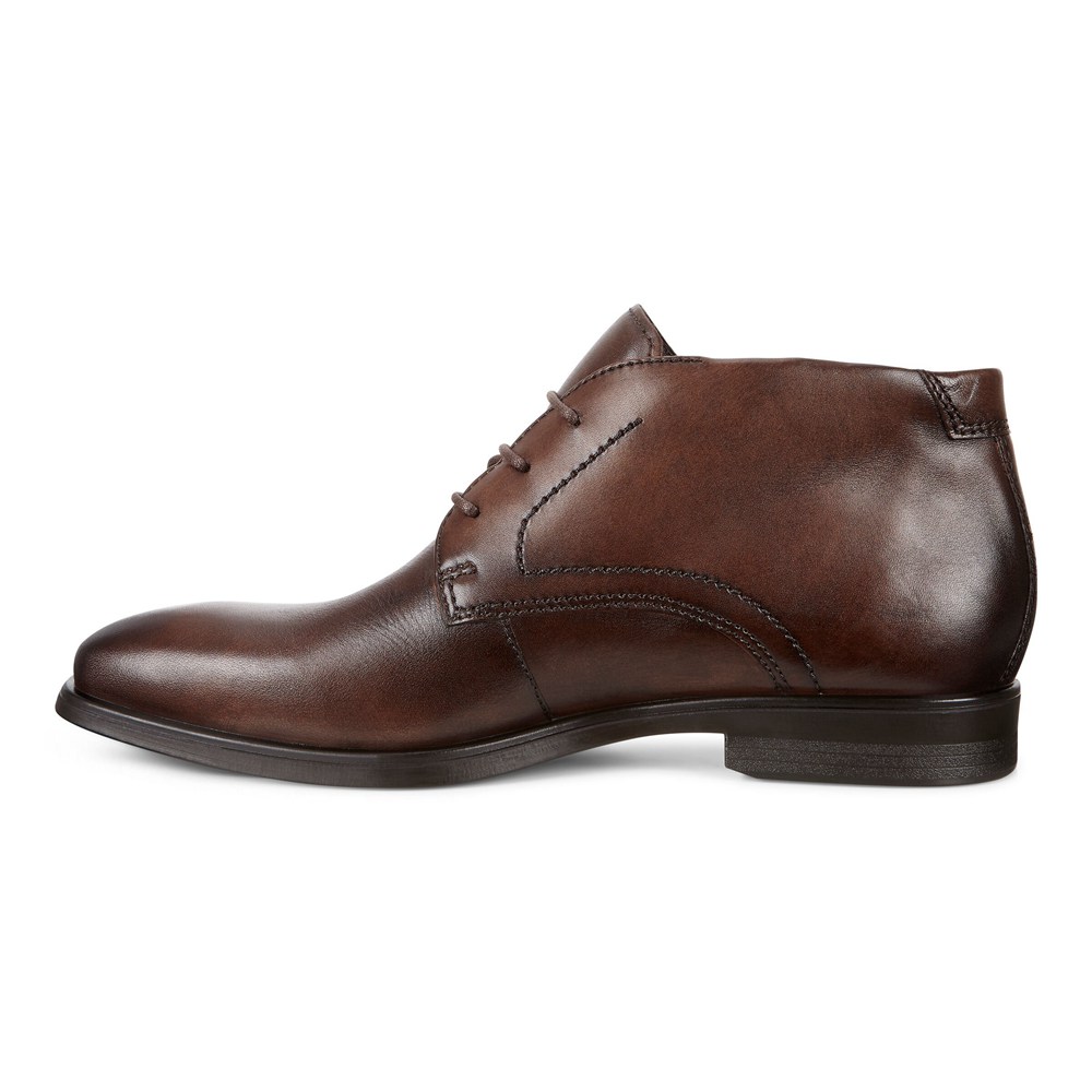 ECCO Mens Boots Brown - Melbourne Dress - ELF-170945